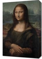Obraz 40x60cm Mona Lisa, Da Vinci Vintage do Salonu
