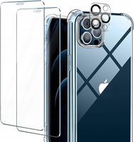 AROYI ETUI PRZEZROCZYSTE I SZKŁO HARTOWANE 2SZT DO IPHONE 12 PRO MAX