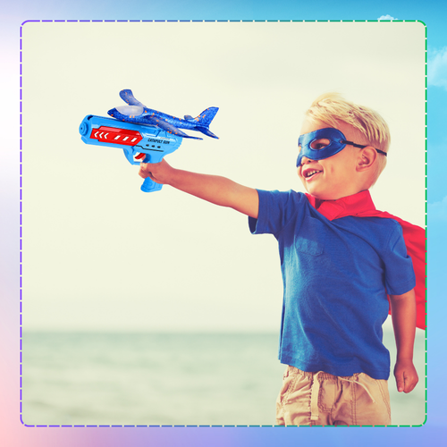samolot z wyrzutnią szybowiec styropian rzutka zabawka pistolet led na Arena.pl
