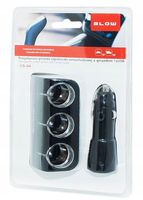 BLOW Rozgałęziacz gniazda zapalniczki x3 + USB