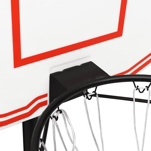 Tablica z koszem do koszykówki, biała, 90x60x2 cm, polietylen na Arena.pl