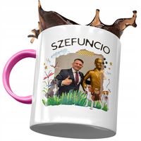 Kubek Różowy Sławomir Mentzen Xd Na Prezent Z Nadrukiem Ze Zdjęciem