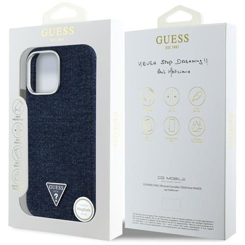 etui guess denim triangle logo magsafe   do iphone 16 pro max na Arena.pl
