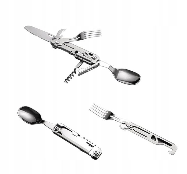 Niezbędnik turystyczny widelec łyżka nóż Multitool FT112 zdjęcie 2