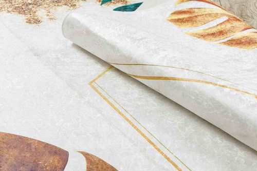 RUG/LU/ARLEN/LEAVES1/WHITE+GOLD/80x150 na Arena.pl