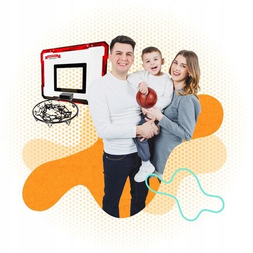 Zestaw do koszykówki dla dzieci mini kosz przenośny tablica na drzwi na Arena.pl