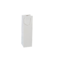 Torba papierowa , 11,5 x 11,5 x 40 cm, 15 szt. biała laminowana AWIH