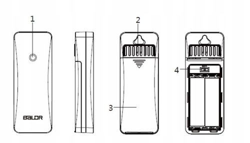 Stacja Pogody Pogodowa Zegar Czujnik Zewnętrzny Higrometr Budzik na Arena.pl
