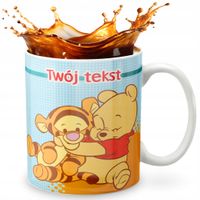 KUBEK 330ml GRAFIKA PREZENT ŚWIĘTA WZÓR - BAJKA KUBUŚ PUCHATEK + IMIĘ