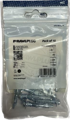 rawlplug śruba do gipsokartonu m4 32mm 10 szt. na Arena.pl