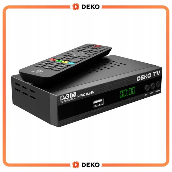 Tuner Dekoder TV Naziemnej DVBT2 DVBT 2 DVB T2 HEVC DEKO PRO2 + Antena zdjęcie 2