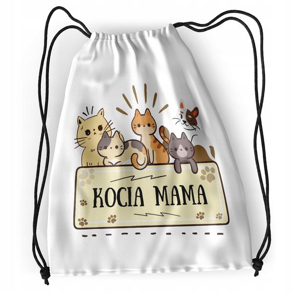 Plecak Kotki Kotek Szkolny Worek Torba Z Nadrukiem Ze Zdjęciem zdjęcie 1