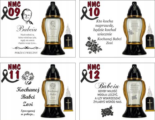 Ozdobny Znicz z Twoim grawerem Napisem Personalizowany dla dziadka na Arena.pl