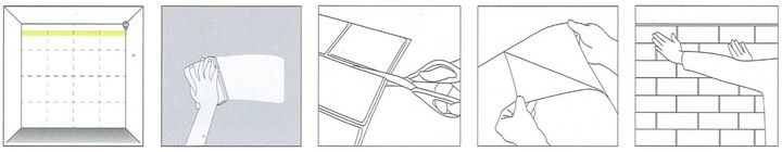x10 PANEL PANELE ŚCIENNE 3D SAMOPRZYLEPNE TAPETA CEGŁA PŁYTA KASETON zdjęcie 2