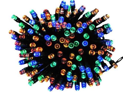 Lampki 200 LED solarne - multicolor na Arena.pl