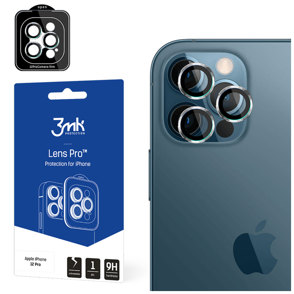 Apple iPhone 12 Pro - 3mk Lens Protection Pro Silver zdjęcie 2