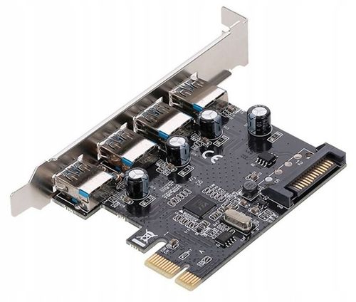 Kontroler Adapter Karta PCI-E 1x na 4x USB 3.0 na Arena.pl