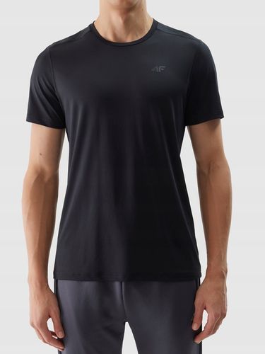 KOSZULKA 4F MĘSKA TRENINGOWA REGULAR SZYBKOSCHNĄCA - CZARNA r. S na Arena.pl