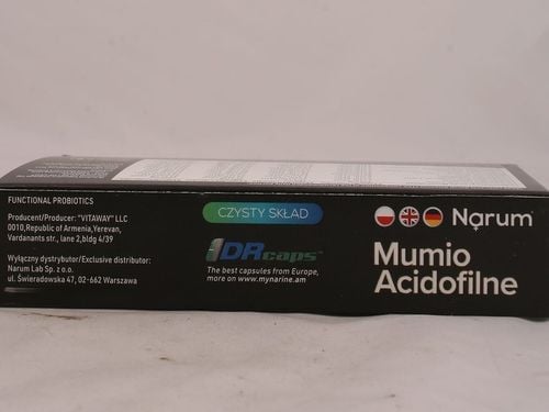 NARUM Mumio Acidofilne 250 mg 30 kapsułek Probiotyk Narine na Arena.pl