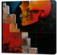 Obraz 90x90cm Erozja Krajobrazu