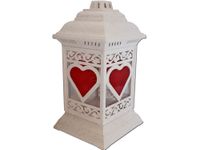 ZNICZ ZNICZE LAMPION NA GRÓB KATEDRA SERCE BIAŁO-ZŁOTY