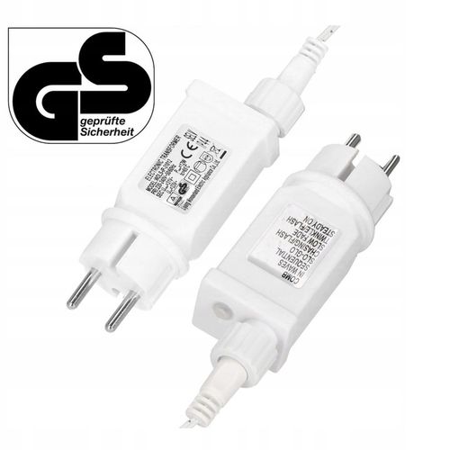 Lampki Zewnętrzne Sople LED 500 23m Biały Ciepły Światełka Świąteczne na Arena.pl