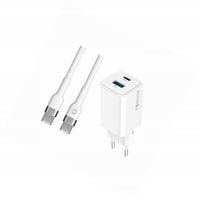 Szybka ładowarka GaN 45W 2 wejścia z długim kablem 2m do Xiaomi POCO M5