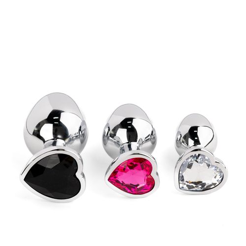 Jewellery - Silver Heart Plug - Set na Arena.pl