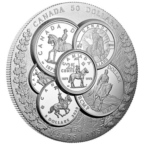 Canada: Curated Coin Colletion - RCMP $50 Srebro 2023 Proof Ultra High Relief Coin na Arena.pl