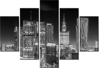 105CM 150CM OBRAZ 5 ELEM WARSZAWA DRUK