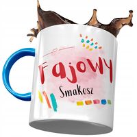 Kubek Błękitny Dla Smakosza Fajowy Smakosz Z Nadrukiem Ze Zdjęciem