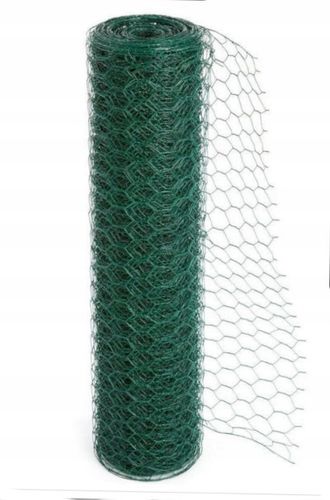 Siatka heksagonalna powlekana PCV 1.0m/25m oczko 25.4mm drut 1.07mm na Arena.pl