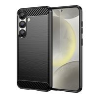 Etui silikonowe na Samsung Galaxy S25 Edge Carbon Case - czarne