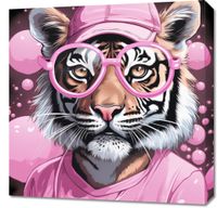 Obraz 60x60cm Ludzki Tygrys