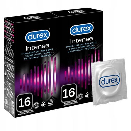 Prezerwatywy Durex INTENSE prążki i wypustki potęgujące orgazm 32 szt. na Arena.pl