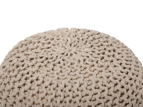 Puf 40 x 25 cm beżowy CONRAD na Arena.pl