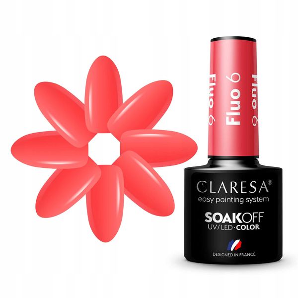 CLARESA LAKIER HYBRYDOWY FLUO 6 zdjęcie 1