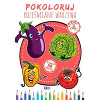 pokoloruj. roześmiane warzywa -  kolorowanka
