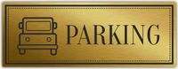Tabliczka Złota Srebrna na drzwi PARKING