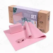 Zestaw do jogi myga Yoga Start mata klocek pasek