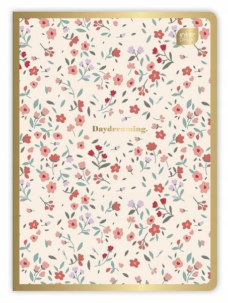 ZESZYT A5 80 # METALLIC FLORAL INTERDRUK zdjęcie 2