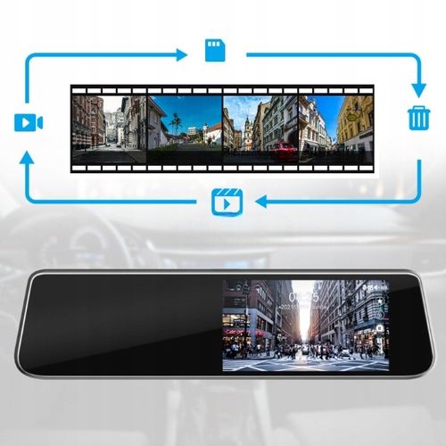 WIDEOREJESTRATOR DOTYKOWY KAMERA COFANIA LUSTERKO na Arena.pl