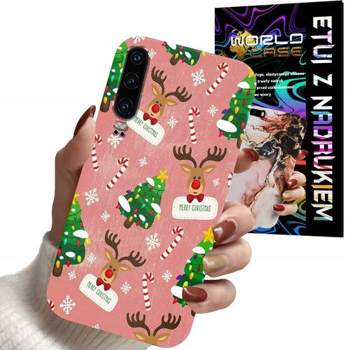 ETUI CASE DO HUAWEI P30 - ŚWIĄTECZNE WZORY NA ŚWIĘTA RENIFER CHOINKA na Arena.pl