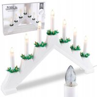 Świecznik ADWENTOWY świąteczny na okno komodę świeczki elektryczne lampki