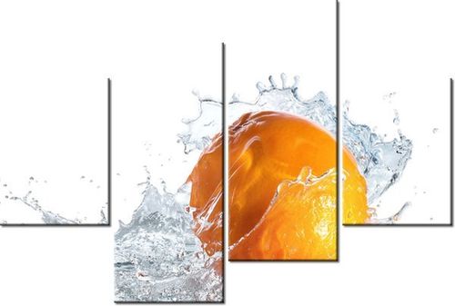 140CM 70 OBRAZ POMARAŃCZOWY PLUSK ŚCIENNY na Arena.pl