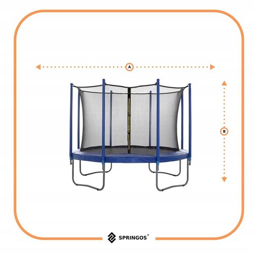 OSŁONA SPRĘŻYN + SIATKA WEWNĘTRZNA 304 - 312cm 10FT AKCESORIA DO TRAMPOLINY na Arena.pl