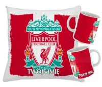 zestaw KUBEK + PODUSZKA dla kibica LIVERPOOL UNIKALNY WYJĄTKOWY