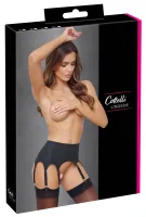 cottelli lingerie pas do pończoch 8 szelek czarny matowy m