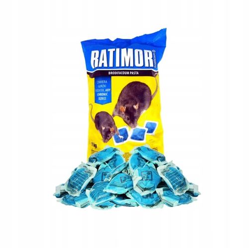 TRUTKA NA SZCZURY I MYSZY GRYZONIE ULTRA MOCNA PASTA 1KG BRODIFAKUM na Arena.pl