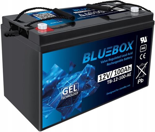 Akumulator żelowy BLUEBOX bezobsługowy UPS 12 Volt 12V 100Ah UPS na Arena.pl